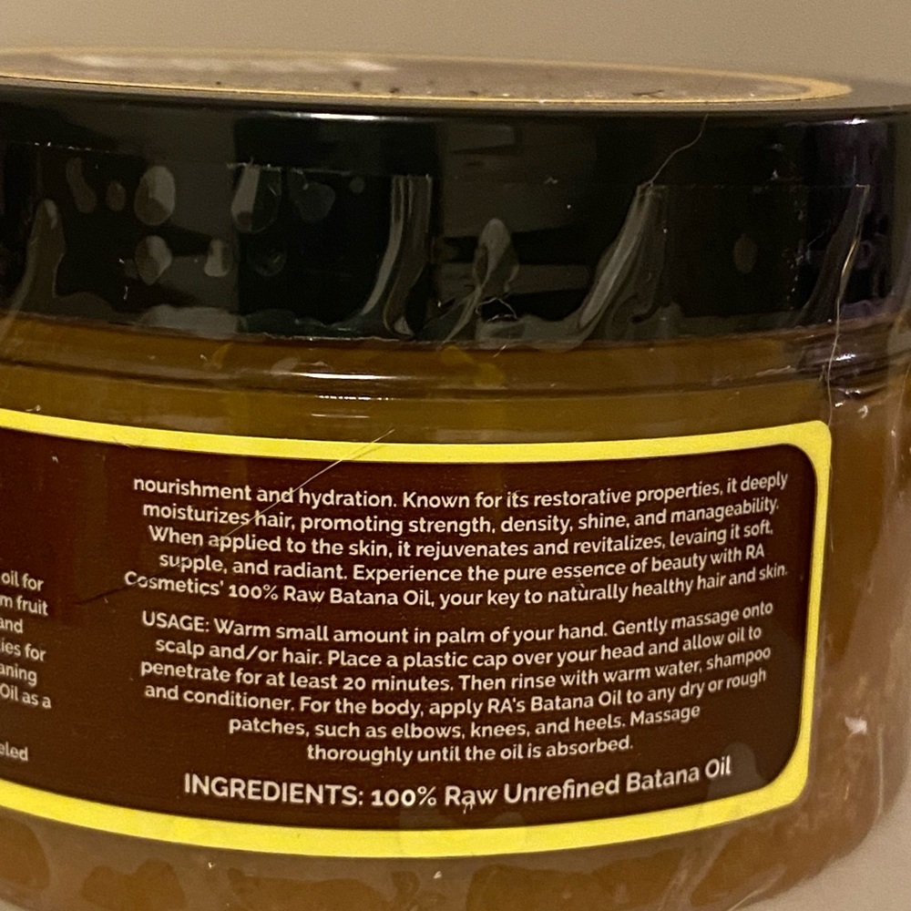 RA Cosmetics 100% Raw Batana Oil 4oz - Picture 3 of 4